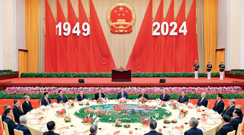 慶祝中華人民共和國(guó)成立75周年招待會(huì)在京隆重舉行
